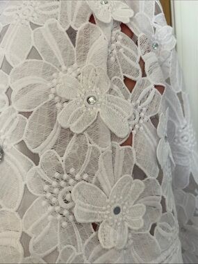 Vintage Floral Appliqué Blazer Size S-M
